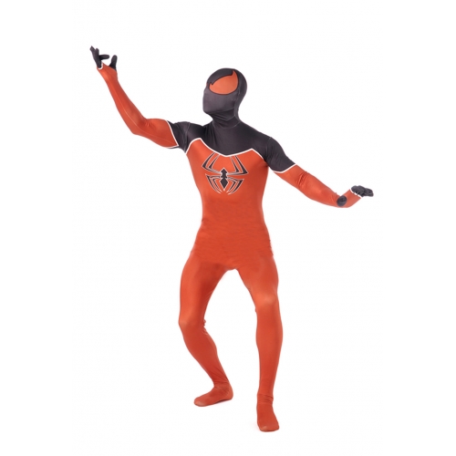 Orange Adult Spiderman Halloween Costume